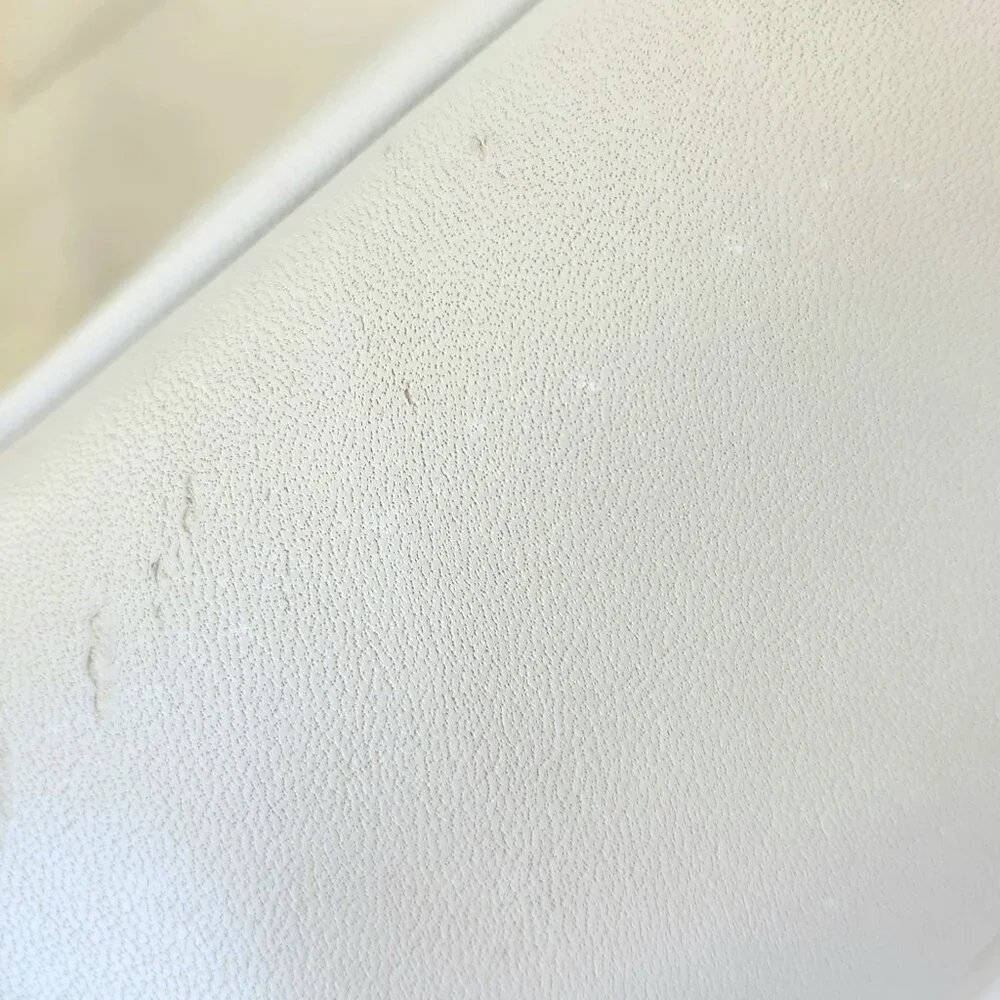 Vintage - Off-white - Genuine Leather Shoulder Bag - Made in Korea - Picture 2 of 12